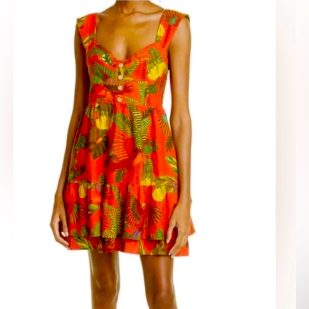 Farm Rio Magic Forest Mini Dress M
